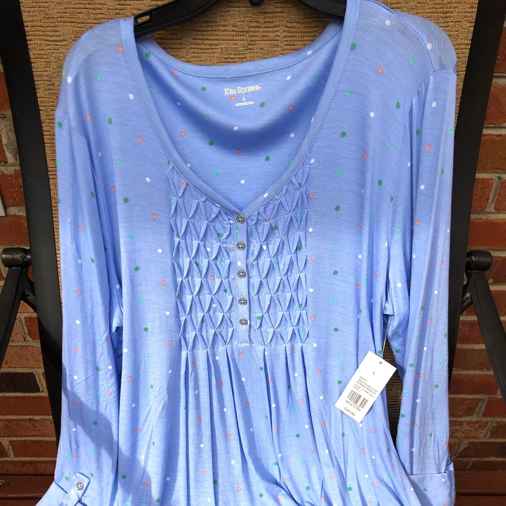 Baby blue babydoll top